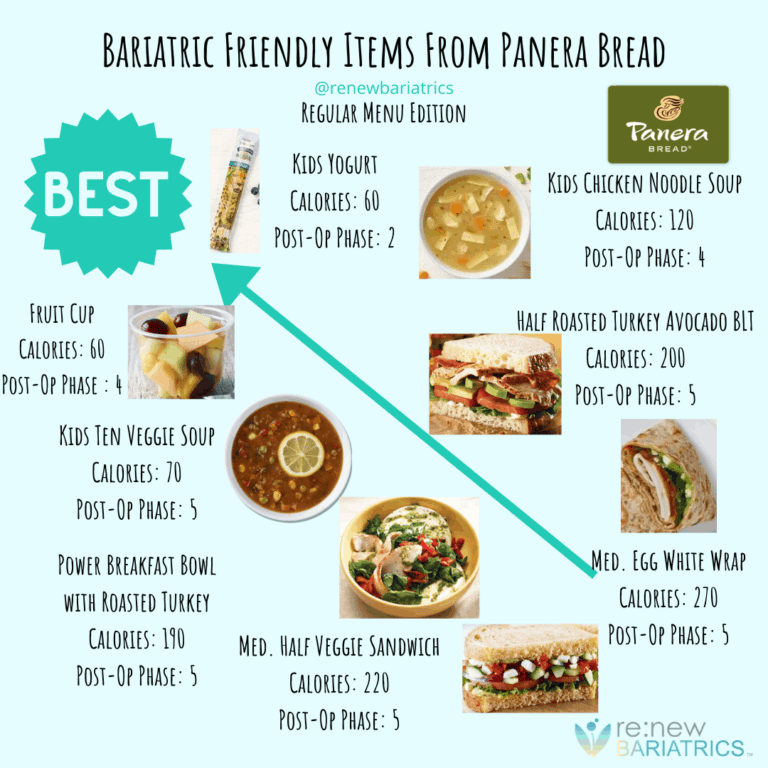 Panera Bread Bariatric Friendly After Gastric Sleeve, Gastric Bypass