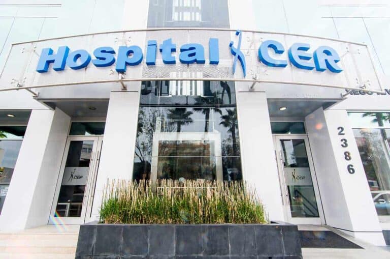 SER Hospital exterior in Zona Río, Tijuana