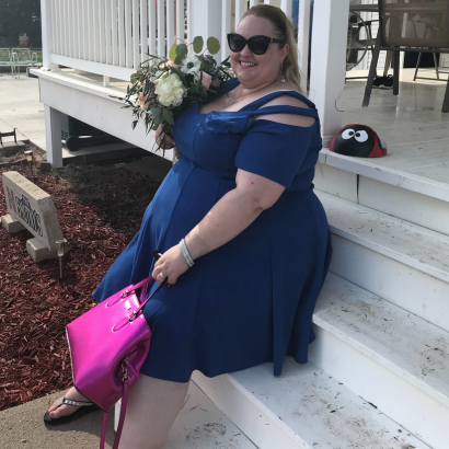 Robbalee before having bariatric surgery