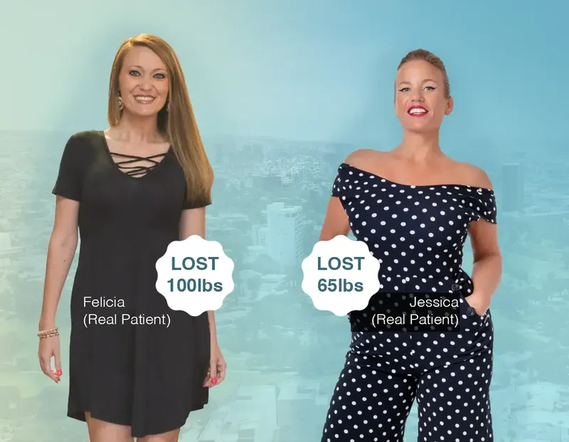 Renew Bariatrics patients Felicia, who lost 100 lbs, and Jessica, who lost 65 lbs